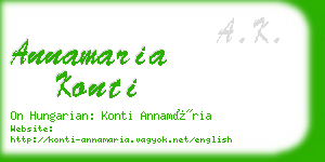 annamaria konti business card